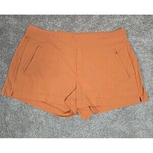 ATHLETA Trekkie North Short Terracotta Orange Zipper Pockets Women’s Size 20